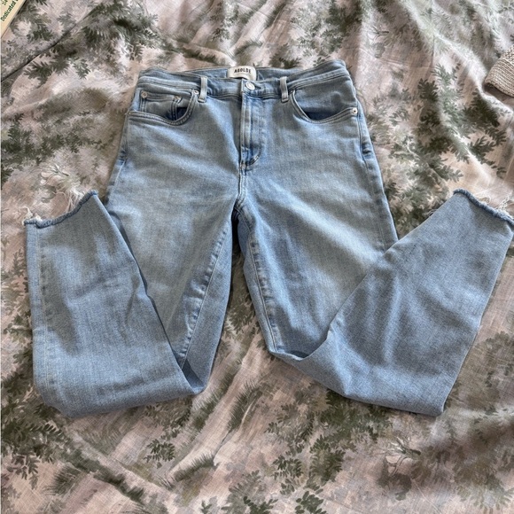 Agolde Blue Skinny Jeans Vintage Style Sz 29 cropped - Picture 1 of 9